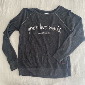 Cozy Peace Love World Crewneck